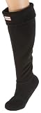 Hunter Fleece Welly Socks Black S23658 Large