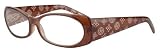 Wide Stem Hot Designer Detail Plastic Reading Glasses