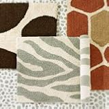 snow leopard organic bath mat, 20x30, espresso/natural from West Elm