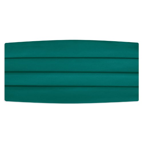Dark Teal Satin Cummerbund