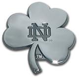 University of Notre Dame NCAA College "Shamrock" Chrome Plated Premium Metal Car Truck Motorcycle Emblem