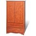 Armoire - Composite Wood Wardrobe - Cherry (cherry) (31.5