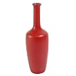 Handmade Modern Crimson Red Terracotta Vase