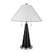 ORE International 6238 28-Inch Metal Table Lamp, Black/Silvertone