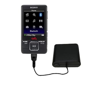 Portable Emergency AA Battery Charge Extender for the Sony Walkman NWZ-A828 - uses Gomadic TipExchange Technology