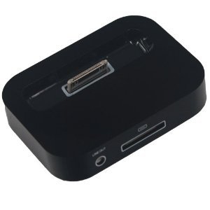 IPhone 4s 4 / iPhone 3G 3Gs Dock also this cradle fit with case on also compatible with 3G/3Gs Black Colour