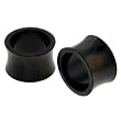 Black Titanium Double Flare Plugs, 10G, Sold as a Pair