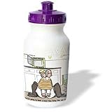 Rich Diesslins Funny General Cartoons - Giant African Land Snail Escapes - Water Bottles