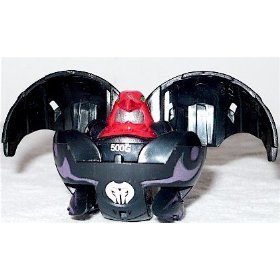 Bakugan B2 Bakupearl Single, LOOSE Figure Darkus Black RAVENOID 500G by Bakugan Battle Brawlers