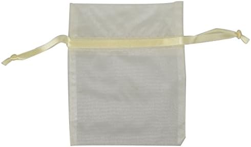 Organza Medium Gift Bags - Cream (150-Count)