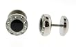 Stainless Steel Fake Plug With Crystals - White with Black Center - 16G Ear Wire - 00G (10mm) Design - Sold as a Pair Stainless Steel Fake Plug With Crystals - White with Black Center - 16G Ear Wire - 00G (10mm) Design - Sold as a Pair