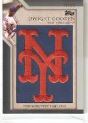 2010 Topps Hat Logos #MHR49 Dwight Gooden - New York Met (Embroidered Logo Patch - Serial #'d to 99) (Baseball Cards)