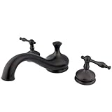 Kingston Brass KS3335NL Heritage Roman Tub Filler with Metal lever handle, Oil Rubbed Bronze [並行輸入品]