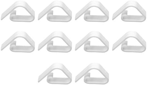 OPCC Set of 10 White Color Tablecover Table Cloth Clip Clamp for Home Party & Picnic, 1PCS Opcc Sticky Notes included