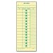 TOPS 1258 - Time Card for Cincinnati, Lathem, Simplex, Job Card, 1-Sided, 3-1/2 x 9, 500/Box