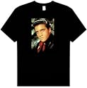 Elvis Presley RED SCARF Classic Black T-shirt