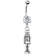Holiday Nutcracker Soldier Belly Ring