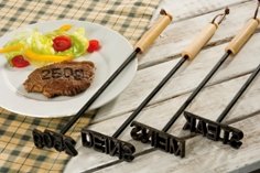 City Travel Guides Discounted  Garten & Freizeit : 2er Set Grill Brandeisen MEINS und DEINS von Michelin