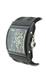 HD3: Three Minds Limited Edition Men's Watch ( Black PVD Titanium Case / Black & Blue Skeleton Dial / Black Leather Strap)