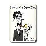 Londons Times Famous People Places Books Cartoons - Grocho Marx with Zeppo Zippo - Light Switch Covers - single toggle switch