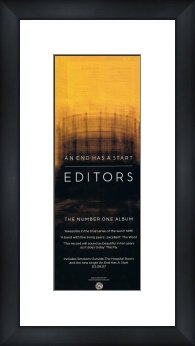 EDITORS An End Has a Start - Custom Framed Original Ad - Framed Music Poster/Print
