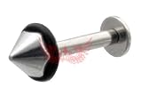 HEX Gothic Short SPIKE Lip Labret Body Jewelry Piercing 14g