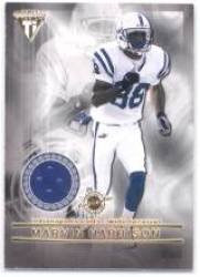 2001 Titanium Double Sided JerseysJersey #91 Marvin Harrison JSY / Amani Toomer JSY - Indianapolis Colts / -RookieCard - Authentic Game-Worn Jerseys New York Gaints (Piece of Authentic Game-Worn Jersey) (Football Cards)