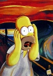 THE SIMPSONS - HOMER - THE SCREAM - POSTER(Size 24"x36")