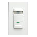 Leviton IPP15-1LW Decora Manual-ON Occupancy Sensor, Single Pole, 3-Way or More Applications, 180-Degree Field of View, 15A-White
