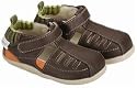 Robeez Tredz Classic Sandal - Brown Lightweight Flex Sole Outdoor Shoes ( US size: 4 / 9-12 months / EU Size 19/ UK/AUS 3.5) * 09 Newest Collection -- NEW IMPROVED FIT!! *