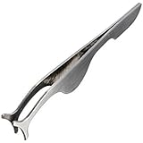 Tinksky Professional False Eyelashes Extension Applicator Remover Clip Tweezers Nipper (Silver)