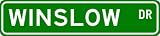 WINSLOW Street Name Sign ~ Personalized Family Lastname Sign ~ Gameroom, Basement, Garage Sign