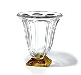 11 EMPIRE VASE WITH AMBER BASE - 11 CRYSTAL VASE WITH AMBER BASE, EMPIRE COLLECTION