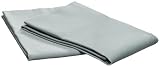 Pike Street 1000-Thread Count Luxury Single-Ply Sateen Standard Pillowcase, Set of 2, Crystal