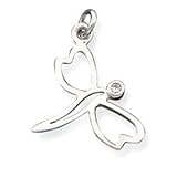 Pendant - Sterling Silver CZ Dragonfly Pendant