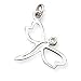 Pendant and Necklace Set - Sterling Silver CZ Dragonfly Pendant w/18 Silver Box Chain Necklace Included