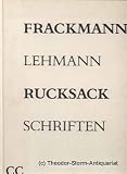 Rucksack Schriften - Frackmann; Lehmann