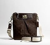 Coach Madison Op Art Signature Crossbody Messenger Bag Swing Pack 43430 Brown