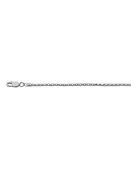 Sterling Silver Rhodium Plated Popcorn Rope Chain (1.8mm)
