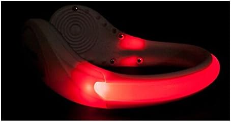 LED Shoe Lights That Clip Onto Your Shoe Heel - Black with Red Light by Illumi
