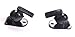 2 pcs Black Universal Adjustable Surround Sound Wall Speaker Mount Bracket