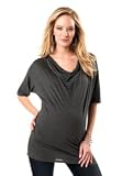 A Pea in the Pod: 3/4 Sleeve Cowl Neck Dolman Sleeve Maternity T Shirt