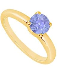 Tanzanite Ring 14K Yellow Gold - 1.00 CT TGW
