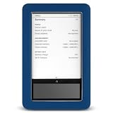 Barnes & Noble Nook E-reader E Reader BLUE Soft SILICON SKIN SLEEVE CASE Cover Pouch Carrying Bag