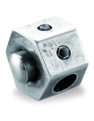 Bacio Italian Silver Bead Stoppers Oxidized Hexagon Dot Easy Press