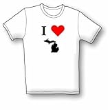 I Love Michigan Women's Cut T-Shirt