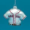 2.75X3.25" GLASS BOSTON RED SOX JERSEY ORNAMENT - Christmas Ornament