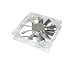 Hiper 120x120x25mm Case Fan, Blue LED & Chrome Blades