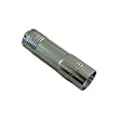 3 LED Bright White Mini Flashlight Torch Lamp Silver Metal