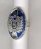 Vampire Diaries Stefan's Signet Ring Silver Plated Size 10